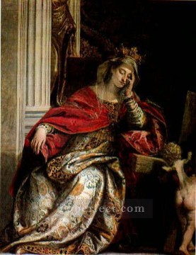 La visión de Santa Elena Renacimiento Paolo Veronese Pinturas al óleo
